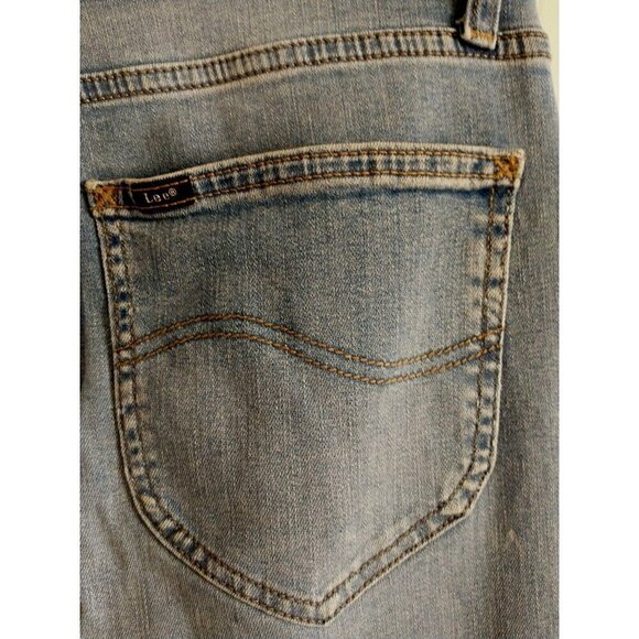 Lee Women's Jeans Button Fly Heritage Flares Bell Bottoms Stretch - 32 x 31 (14) - Picture 7 of 9